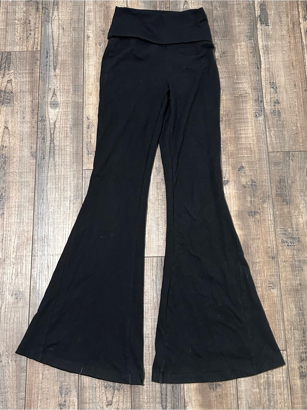 Offline by Aerie OG Foldover Super Flare Hi-Rise Legging Black Size XS